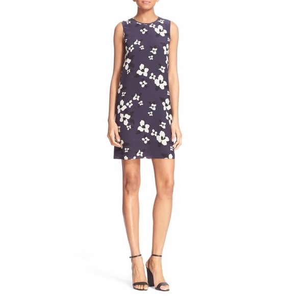 Theory Dresses & Skirts - Theory Brindina' Autumn Floral Silk Shift Dress